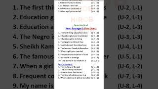 Passage SuggestionEnglish 1st Paper I HSC 2024 I shorts hsc2024 exam hscsuggestion hsc [upl. by Neral]