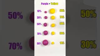 Purple Vs Yellow  Very Satisfying Color Mixing colormixing art [upl. by Hein]