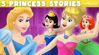 Princess and The Pea  5 more Princess Stories  Hindi Stories  बच्चों की नयी हिंदी कहानियाँ [upl. by Sitelc]