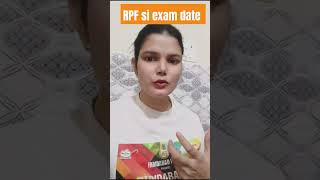 RPF Si Exam Date Admit Card 2024 rpf railway 💯💯 [upl. by Cohen]