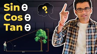 sin cos tan explained Explanation using real life example  Math Statistics for data science [upl. by Callida]