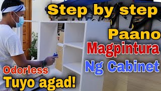 Paano Magpìntura ng Cabinet How to Paint Cabinet [upl. by Dihaz]