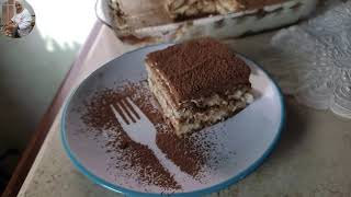 تيرامسو بدون مسكربون وبدون جبن Tiramisu sans fromage et sans mascarpone [upl. by Rhpotsirhc]