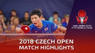 Tomokazu Harimoto vs Vladimir Samsonov  2018 Czech Open Highlights R16 [upl. by Sardella]