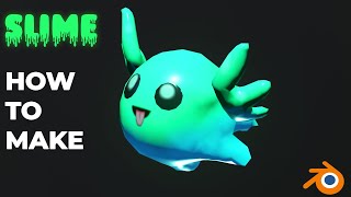 How to make a simple slime  Blender Tutorial [upl. by Sible]