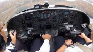 Cockpit camera Citation V  IFR from KDXR to KHPN [upl. by Crisey]