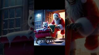 From zombie to Santa cat cats cutecat shorts catvideos shortsviral foryou [upl. by Shandy890]