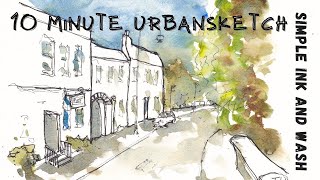 Really Quick Urban Sketching  Easy Tutorial in 10 minutes [upl. by Annahgiel]