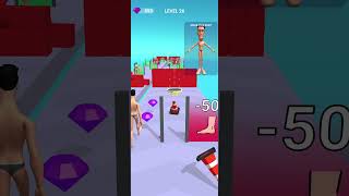 FAT FIT RUN  GAMEPLAY  LEVEL 26  FUNNY GAME 😅 shorts foryou fyp [upl. by Anitsim]