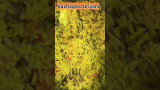 Vazhaipoo briyani food lunchboxrecepies cooking [upl. by Muriel]