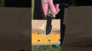 Serrations 🚫 survival edc knife bushcraft blade sharp camping diy new smallyoutuber cheap [upl. by Baryram]