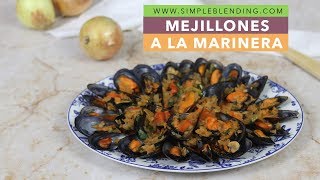 DELICIOSOS MEJILLONES A LA MARINERA  Receta fácil de mejillones con salsa marinera  Sin tomate [upl. by Hogen]