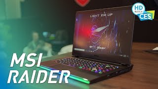 MSI GE66 RAIDER DISPLAY A 300 Hz e nuovo design [upl. by Adnawot]