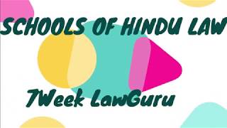 SCHOOLS OF HINDU LAW MitaksharaampDayabhaga  Hindu law  Easy Way  in Hindi [upl. by Braswell53]