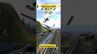 Highway crash 😨 gaming cargaming yuvicanegaming [upl. by Shepard]