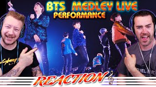 BTS Reaction Live Medley Performance Including Dope amp Fire [upl. by Rombert]