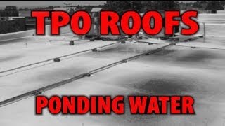 Ponding Water and a TPO Roof [upl. by Nonaihr]