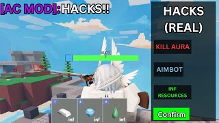 2 AC MODS VS 2 GG CLAN MEMBERS They Used Hacks  Roblox BedWars [upl. by Harle857]