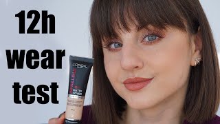 Loreal infallible 32h matte cover foundation  12h wear test [upl. by Teirtza]