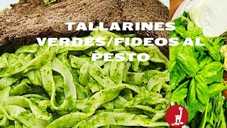 ¡TALLARINES VERDES Ó Fideos al Pesto Salsa de Albahaca Con BISTEC de Res [upl. by Ttsepmet]