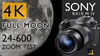 SONY RX10 M IV ZOOM TEST I FULL MOON FOOTAGE I 4K [upl. by Tnahsarp]