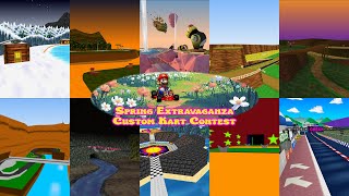 Spring Extravaganza 10 New Custom Mario Kart 64 Levels [upl. by Gillie]