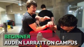 Auden Larratt Teaches Armwrestling at Carleton University audenlarratt [upl. by Lennej]