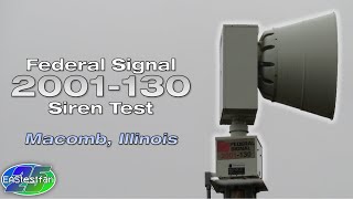 Federal Signal 2001130 Siren Test Full Attack  Macomb IL [upl. by Hovey]