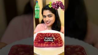 Grapes Pudding 🍇😍👌🏻 pudding malluvlogz food recipe shorts [upl. by Akimad]