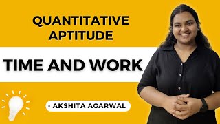 Aptitude Preparation Campus Placements 2  Time and Work  Quantitative Aptitude [upl. by Ynafets910]