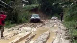 Toyota Hilux vs Mitsubishi L200 vs Nissan Navara off road 4x4 [upl. by Atneuqal]