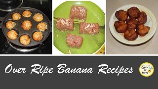 Three different Over Ripe Banana Recipes MomsQuickandTasty [upl. by Enitsahc218]