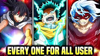 EVERY One For All Quirk amp ALL Users In My Hero Academia EXPLAINED [upl. by Fairfax]