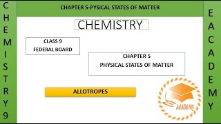 Chemistry Class 9 Allotropes [upl. by Dimphia]