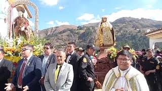 PROCESIÓN DEL SANTO PATRON DE POMABAMBA SAN JUAN BAUTISTA  VISPERA POMABAMBA ANCASH 2023 [upl. by Alegre]