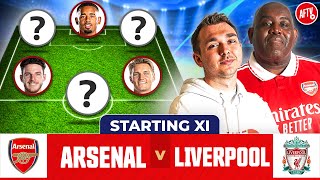 Arsenal vs Liverpool  Starting XI Live  Premier League [upl. by Golub]