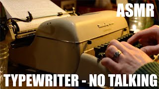 ASMR Typing on 1950s Typewriter No Talking Real Typing Repetitive Predicable Mechanical Sounds [upl. by Utley]