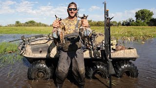 20 Gauge Duck Hunt on a Small Marsh Solo Limit [upl. by Ennaesor954]