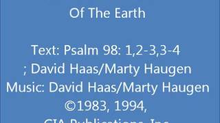 Psalm 98 All The Ends Of The Earth HaasHaugen [upl. by Walliw]