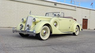 1936 Packard Model 1401 Victoria Convertible amp Super 8 Engine Sound My Car Story with Lou Costabile [upl. by Elie981]