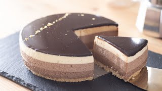 オーブンなし！チョコレートムースケーキの作り方 No Oven Chocolate Mousse Cake｜HidaMari Cooking [upl. by Erie]