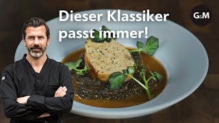 Rezept Hackbraten mit Morchelsauce  GaultMillau Schweiz [upl. by Selim]