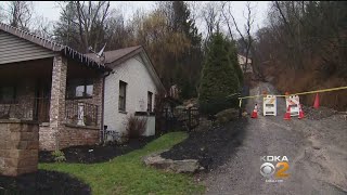 Kilbuck Twp Landslide Threatening Homes [upl. by Ahterod]