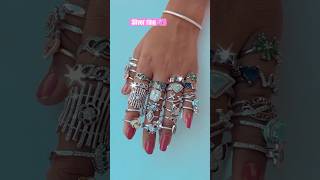 Beautiful silver rings with 66 discount 🌸✨viralvideo youtubeshorts ytshorts [upl. by Hsirt451]