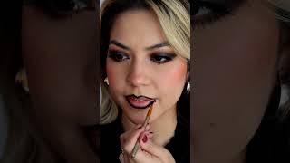 Vampire Lips Tutorial 💋 🎃 makeup maquillaje makeuptutorial maquillajefacil spooky halloween [upl. by Rebak661]