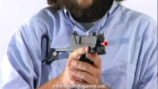 Airsoft Megastore  KWA M11A1 Automatic Gas Blowback SMG Airsoft Gun Review [upl. by Palestine]