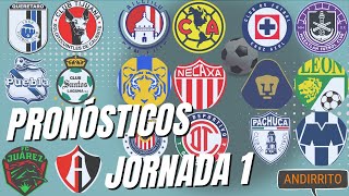 Pronósticos Jornada 1 Liga MX  A2024 [upl. by Tegdirb607]