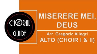 Miserere Mei Deus  ALTO  G Allegri [upl. by Aiuoqes]