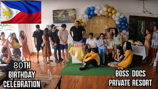 Papa Fred 80th Birthday Private Resort Calamba Laguna Philippines MajoTravel [upl. by Meer]