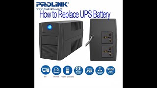 How to replace UPS Battery Prolink 2021 [upl. by Eihcra158]